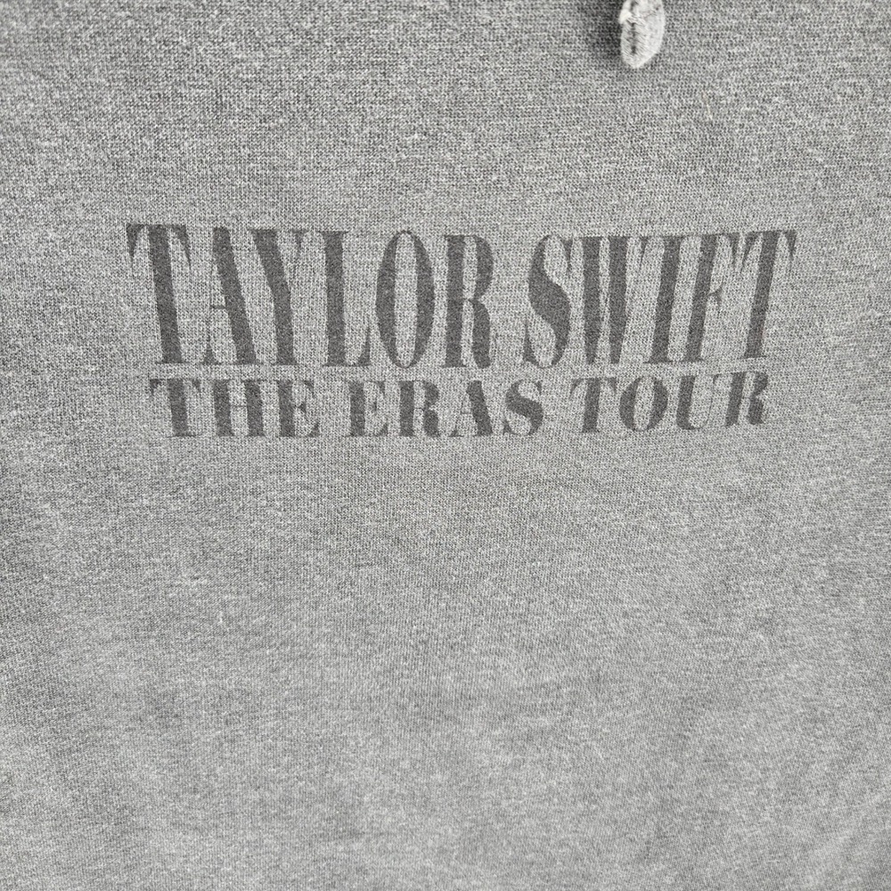 Taylor Swift XL The Eras Tour Oversized Unisex Charcoal Mineral Wash Graphic - Picture 3 of 7